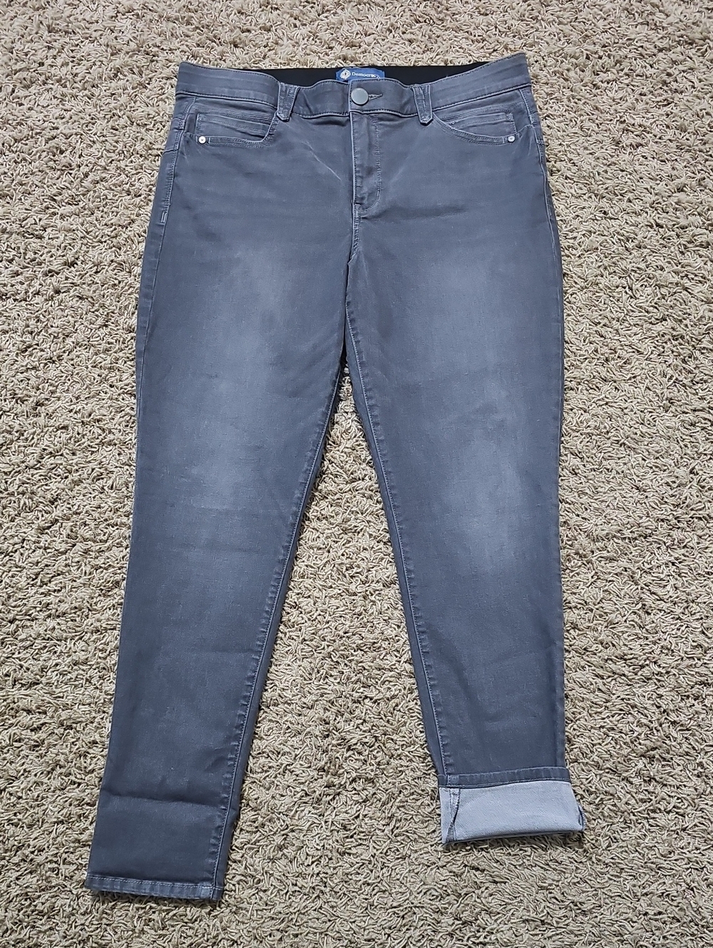 Democracy "Ab"solution Jeans Grey Skinny Jeggings 16 Stretch Pants